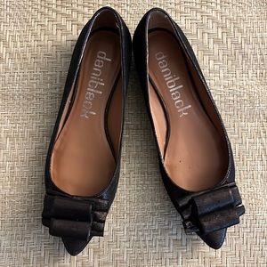 Suede flats, Daniblack, size 6